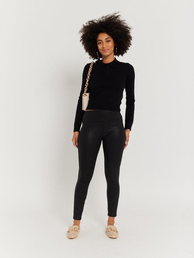 Pantalon legging effet pailleté