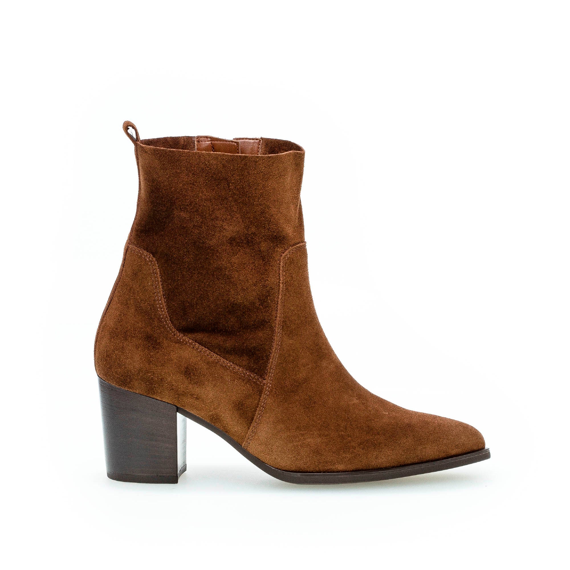 Bottines marron en velours 71.634/18T2.5