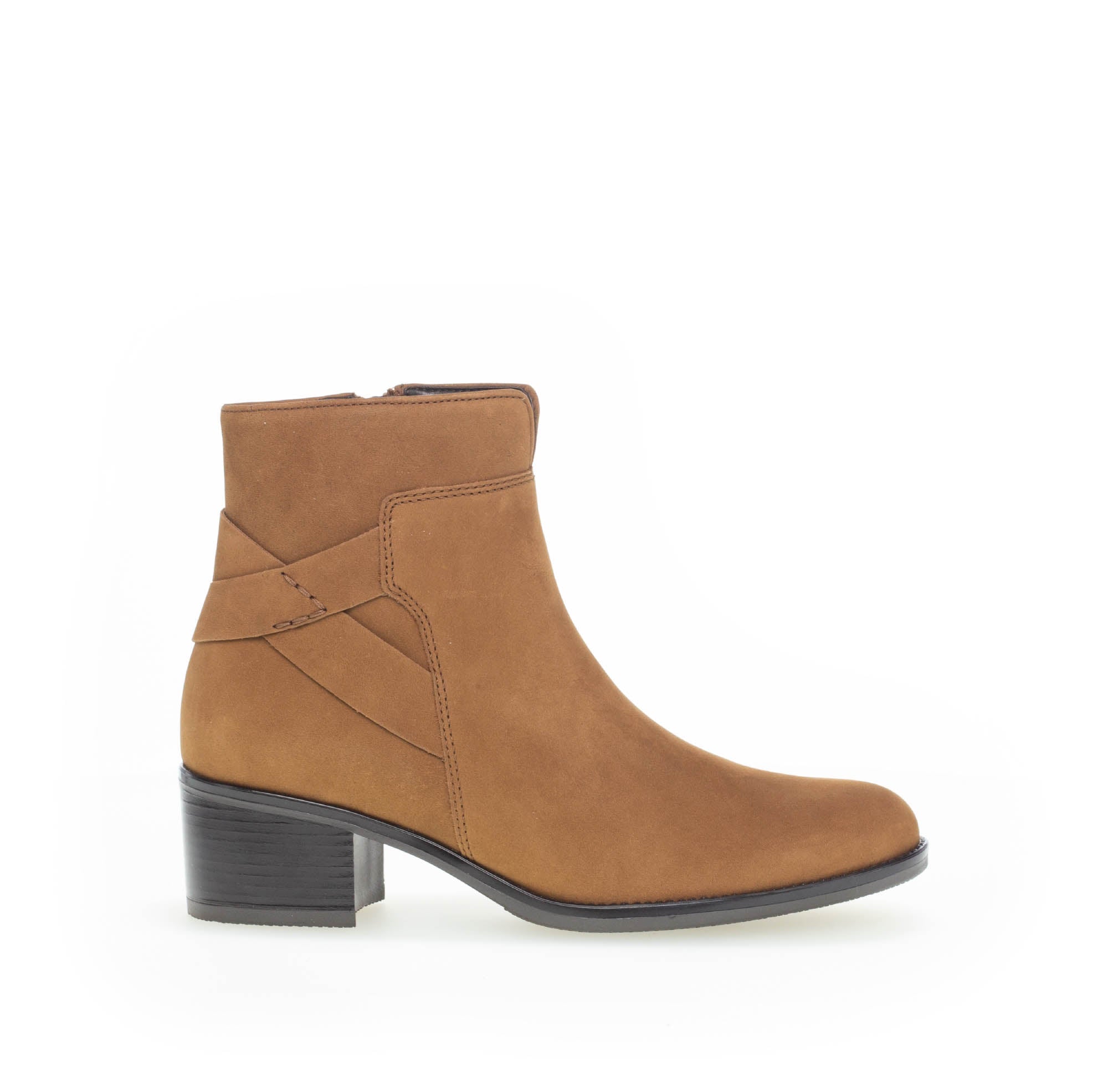 Bottines cognac en nubuck 71.651/14T2.5