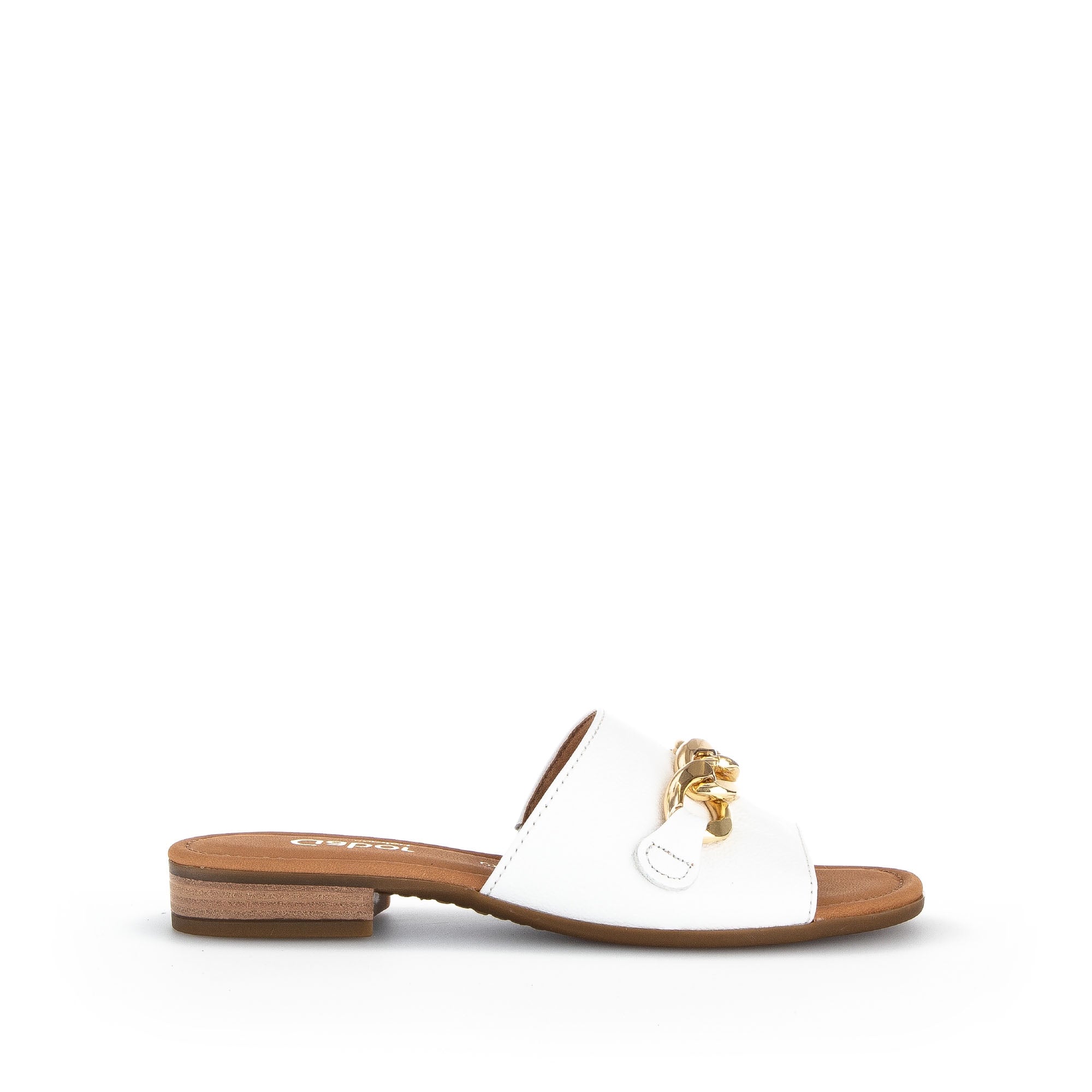 Mules blanches en cuir 22.791/50T3.5