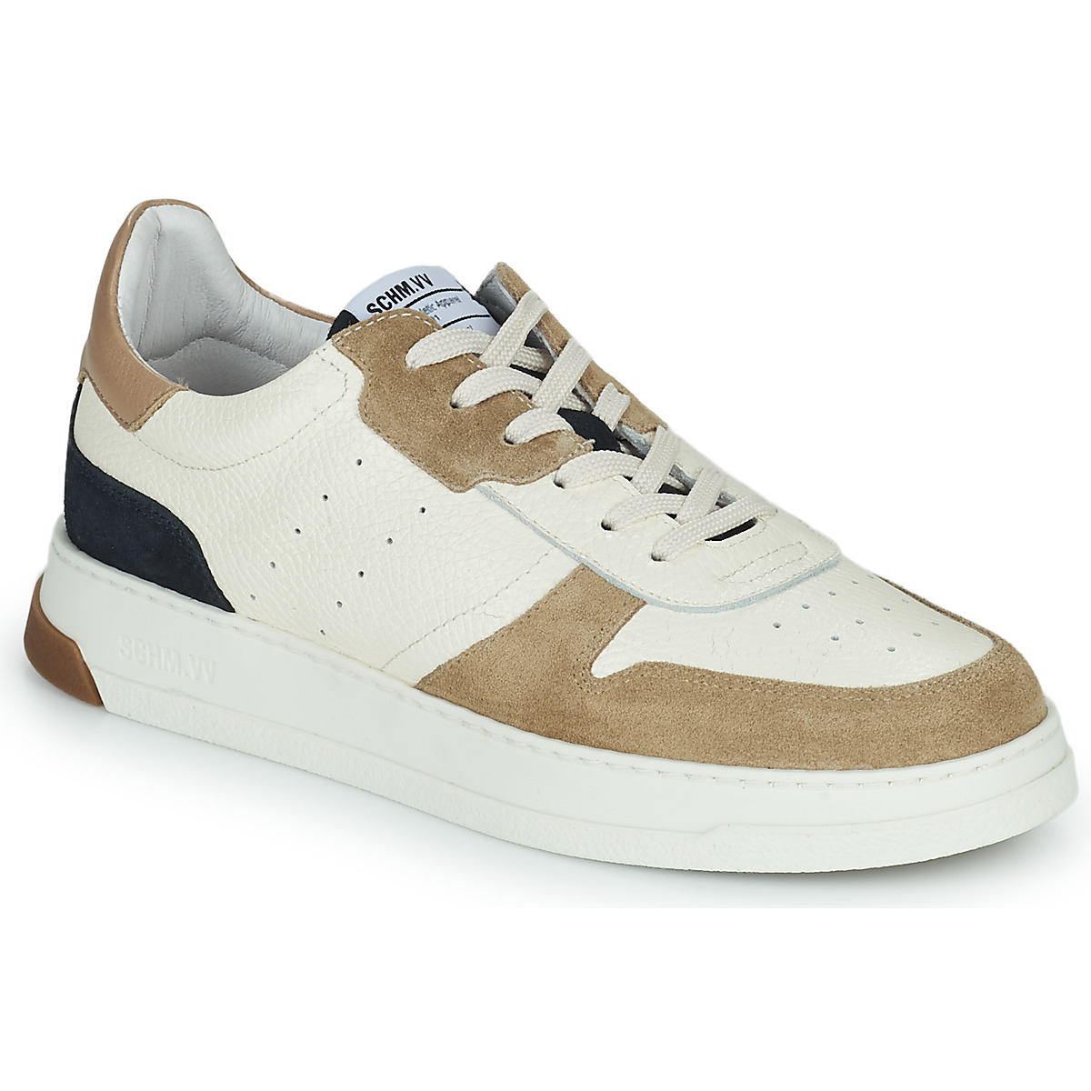 Schmoove – ORDER SNEAKER – Blanc / Beige