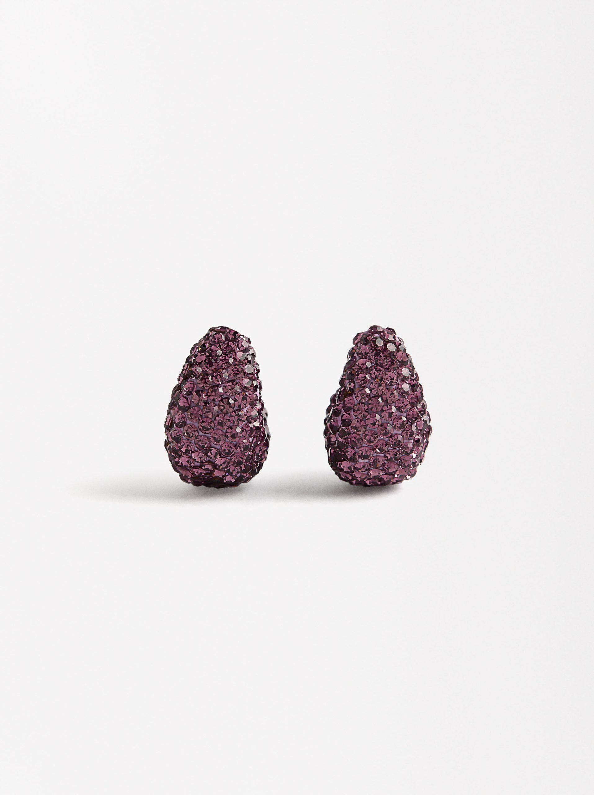 Boucles d’oreilles ovales avec des cristaux 227148_RO_VG