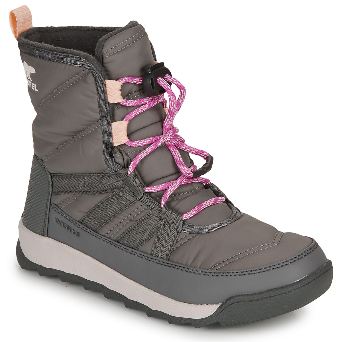 Sorel – YOUTH WHITNEY II SHORT LACE WP – Gris / Rose