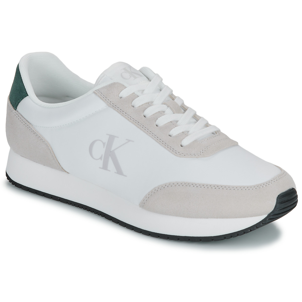 Calvin Klein Jeans – RETRO RUNNER ICONIC SNK – Blanc / Beige