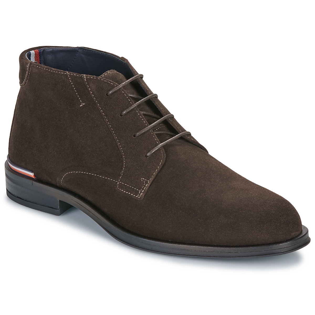 Tommy Hilfiger – CORE RWB HILFIGER SUEDE L BOOT – Marron