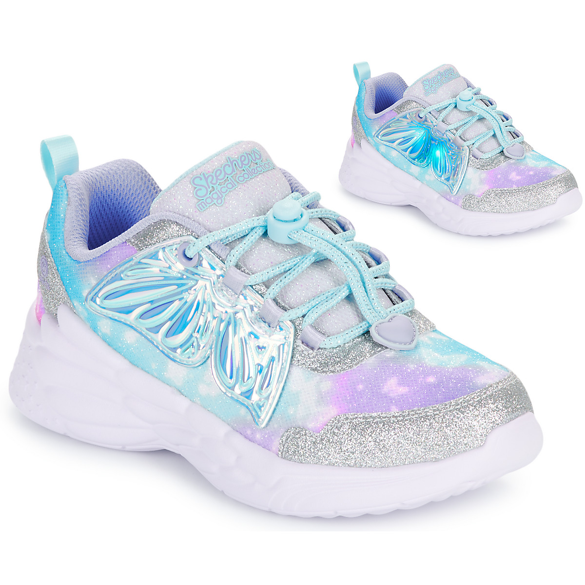 Skechers – DREAM RACER – Argenté / Bleu