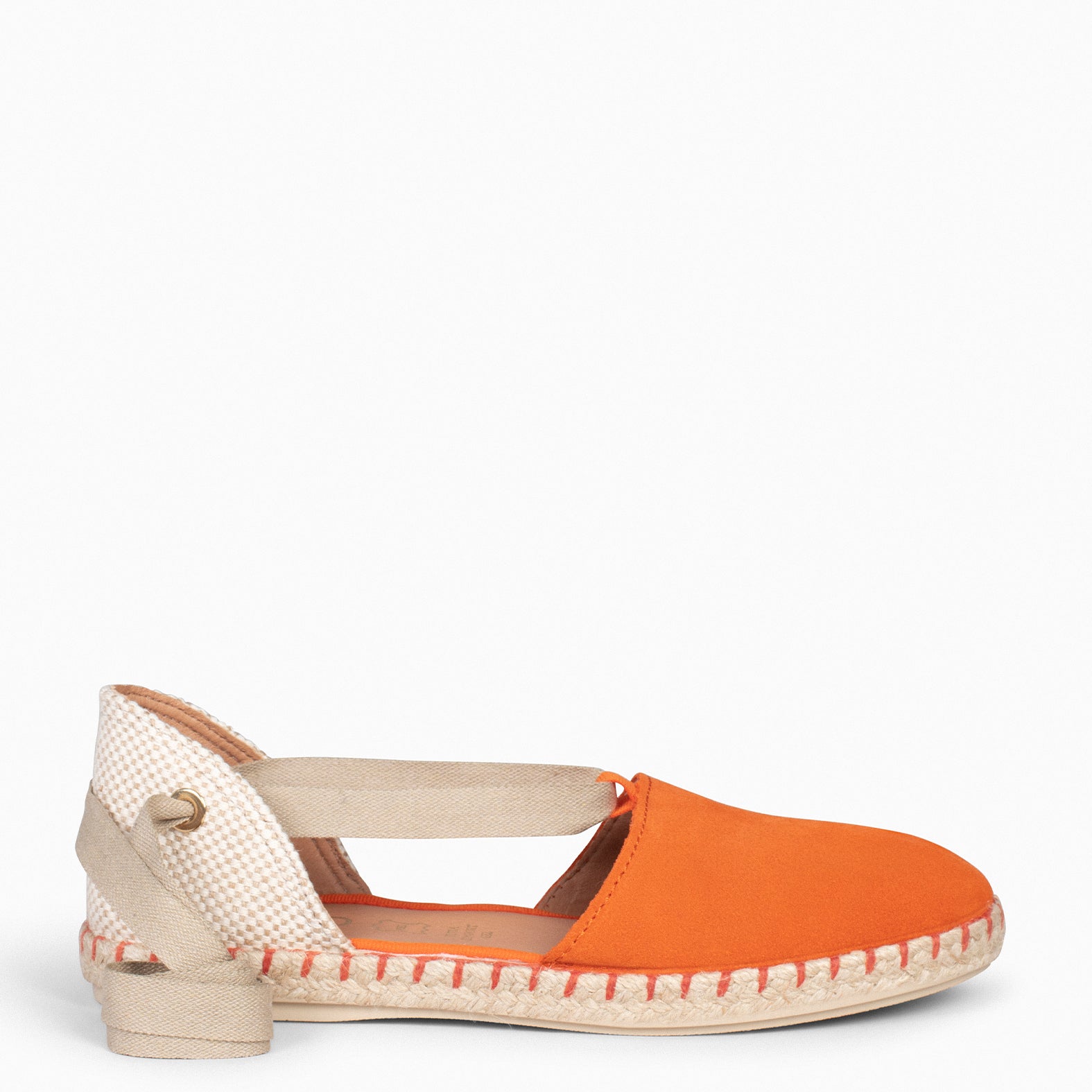 ALGARVE – Espadrilles plates pour femme ORANGE