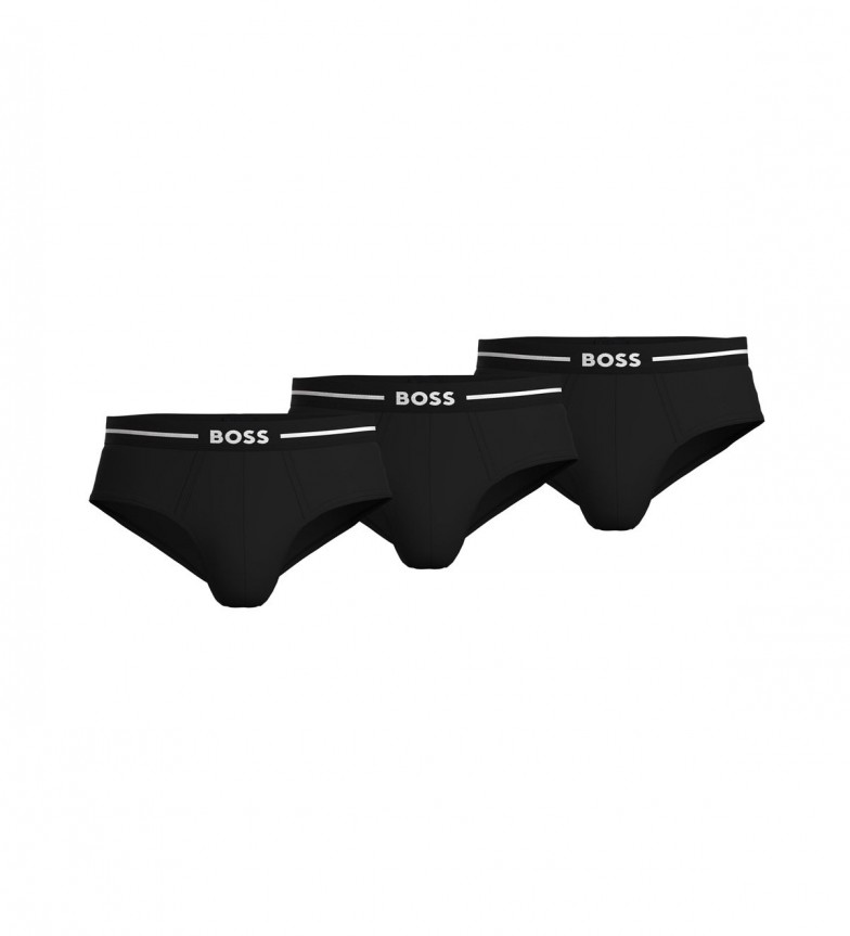 LOT DE 3 SLIPS NOIRS 3055106