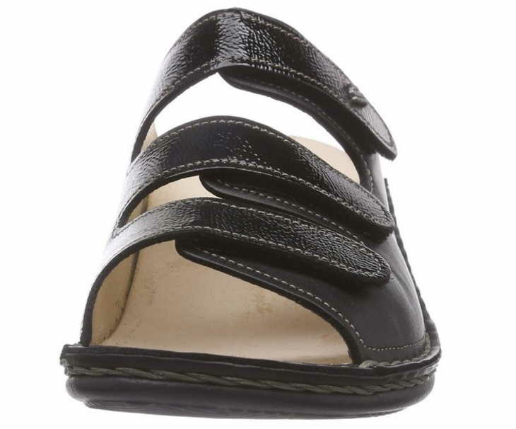 Finn Comfort Claquettes Pisa-schwarz NappaSeda/Lack 279-00-00003