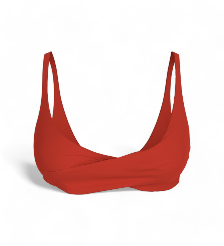 TOP DE BIKINI TORSADÉ STRUCTURÉ ROUGE 3139070