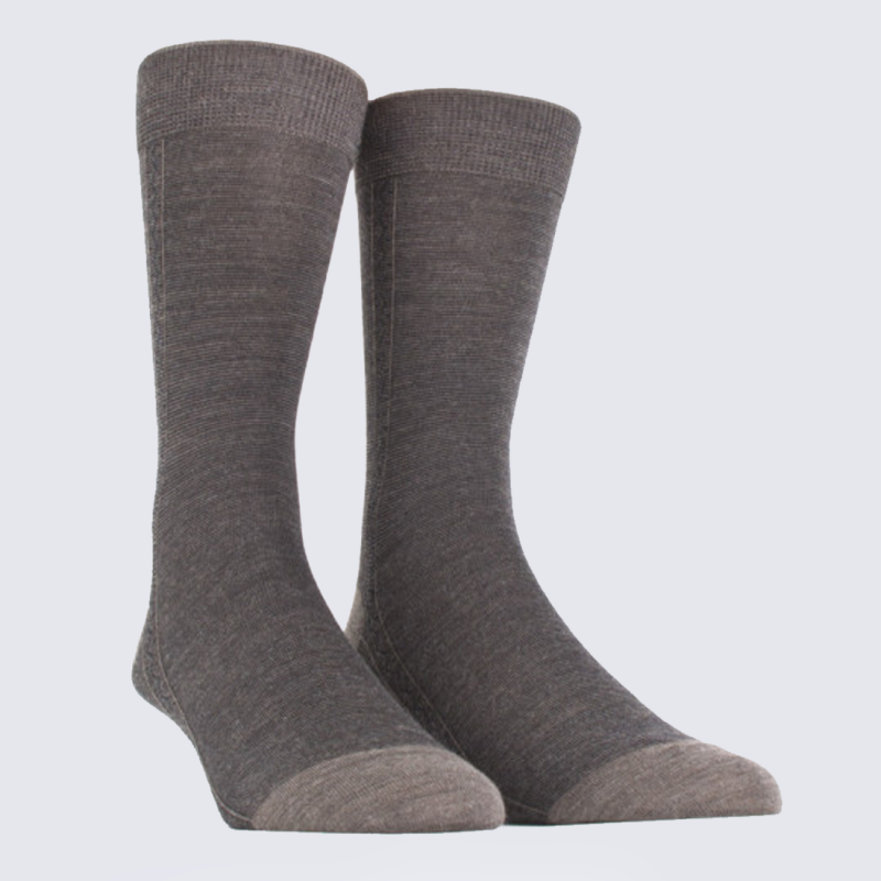 Chaussettes Doré Doré, chaussettes chaudes homme en laine Mérinos loutre