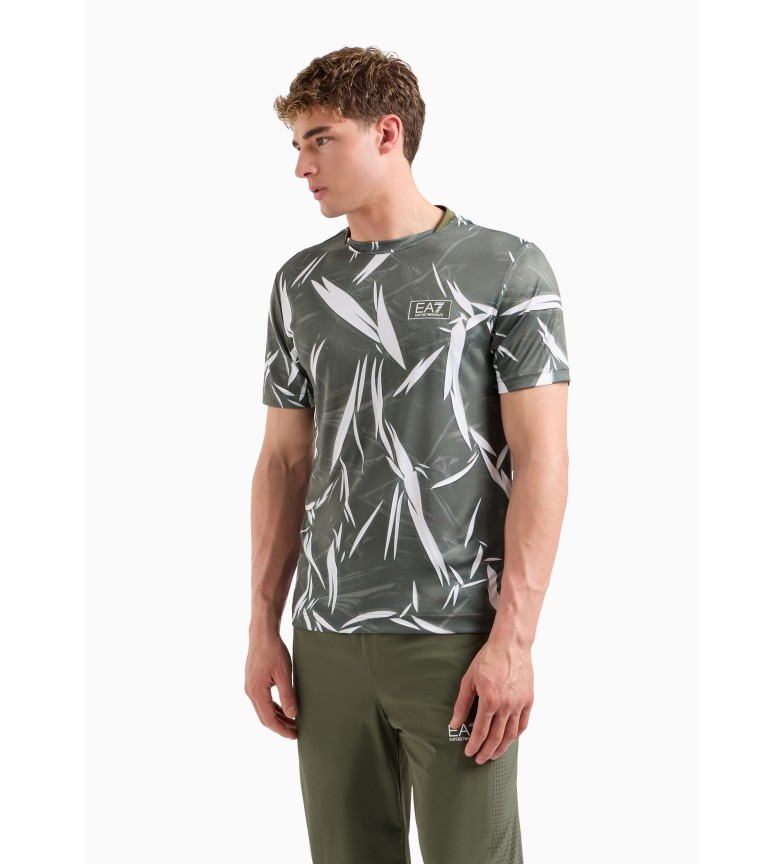 T-SHIRT TENNIS PRO COL RAS DU COU EN TISSU TECHNIQUE VENTUS7 VERT 3166251