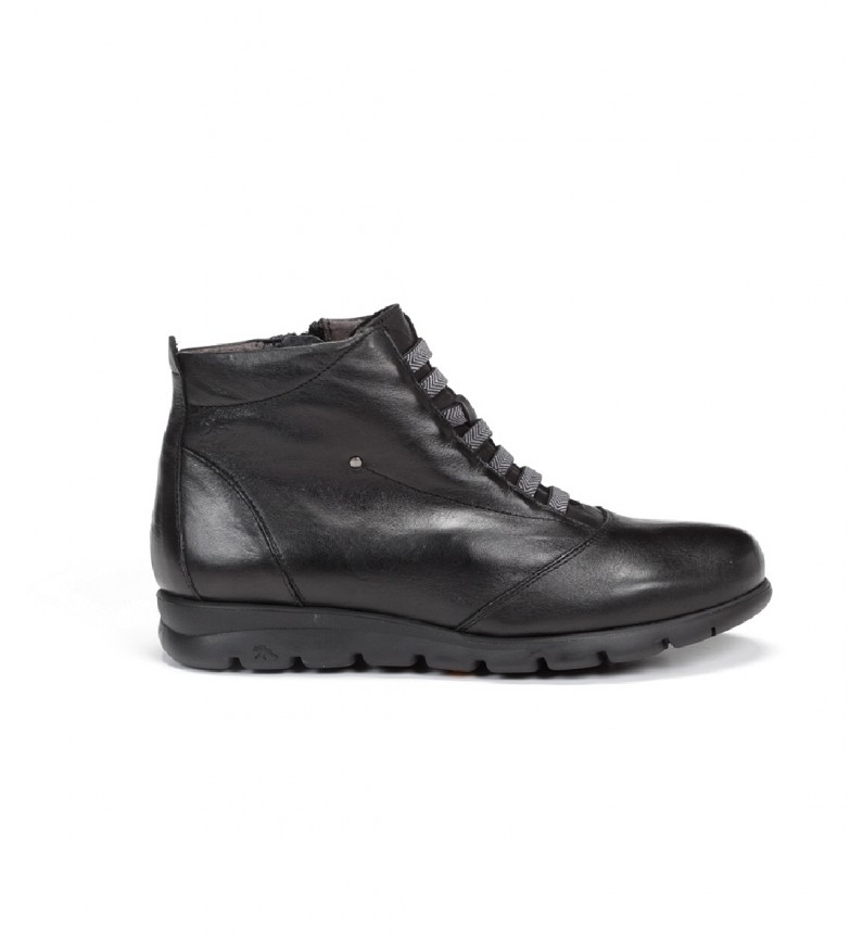 BOTTINES EN CUIR SUSAN F0356 NOIR 2550207