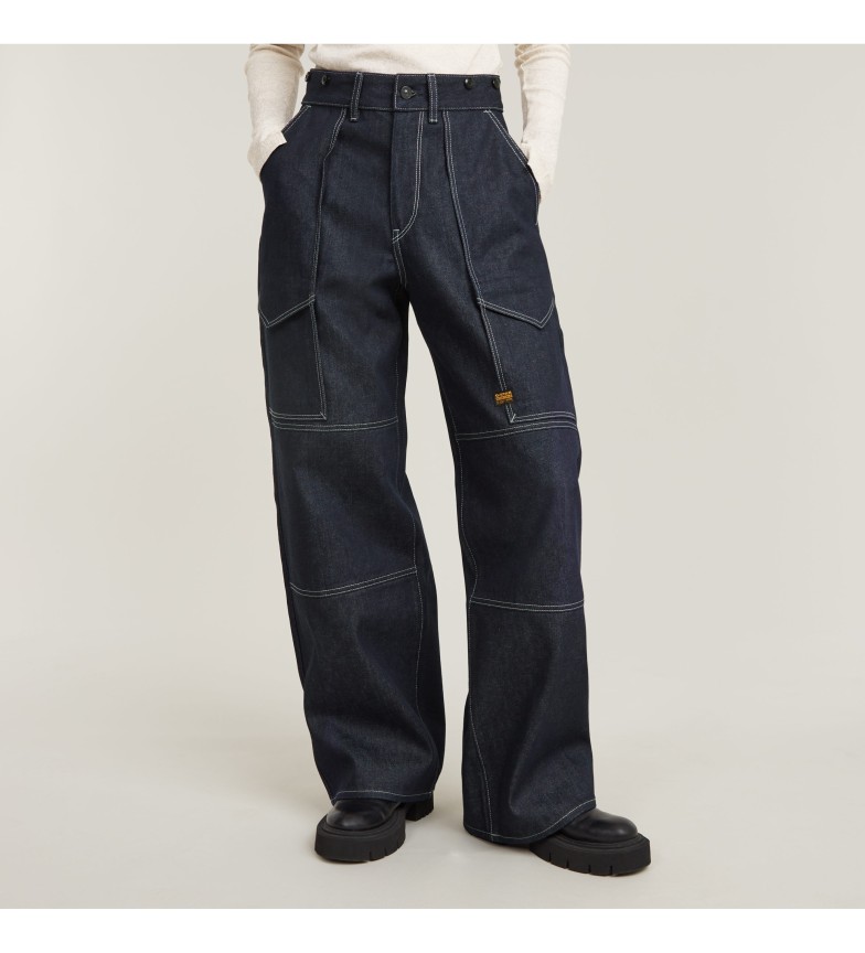 JEANS BARREL UTILITY HIGH LOOSE BLUE 3156302