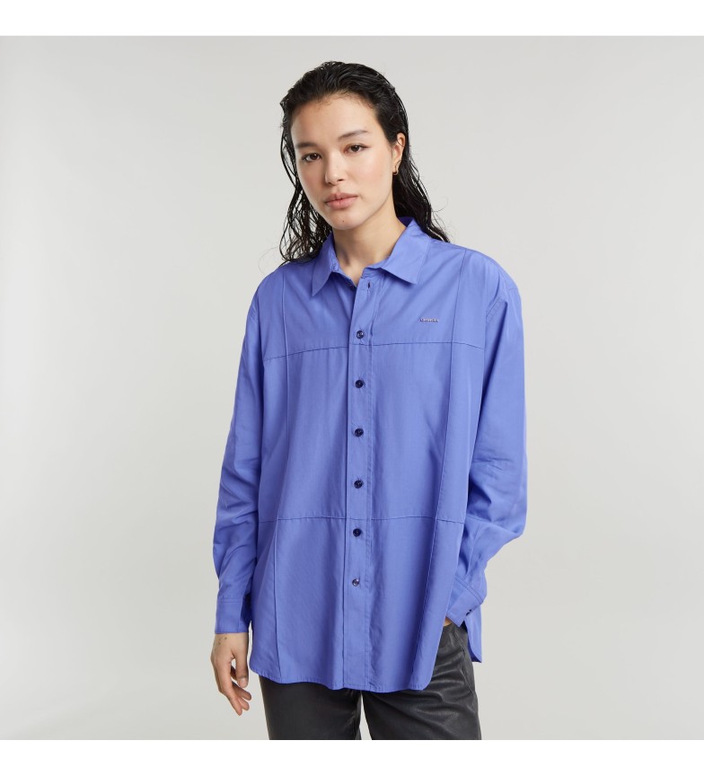 CHEMISE BOYFRIEND PINTUCK BLEU 3156096