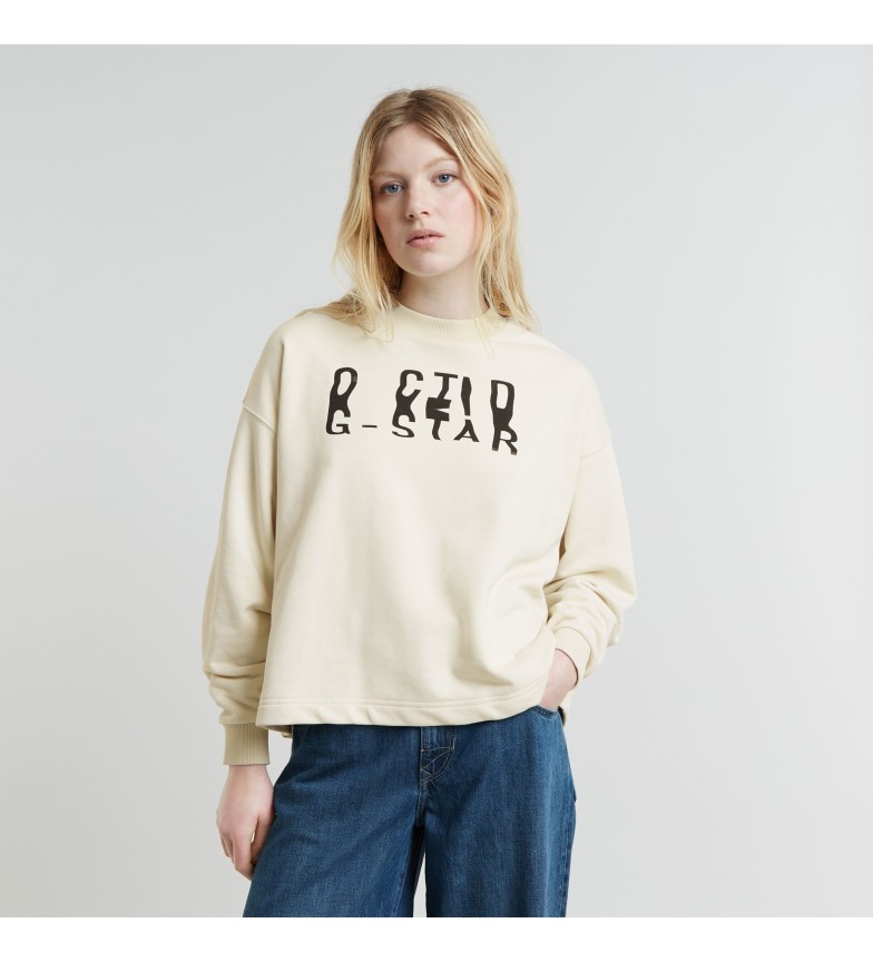 SWEATSHIRT CHROMA GRAPHIC LOOSE BEIGE 3156130