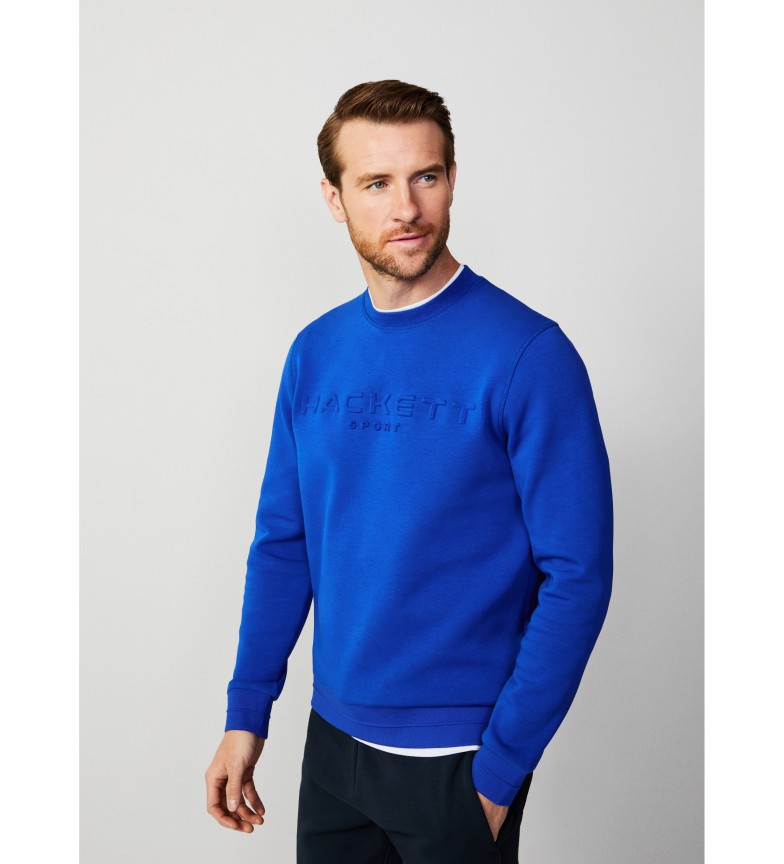 SWEAT-SHIRT HS EMBOSSED CREW BLEU 3187155