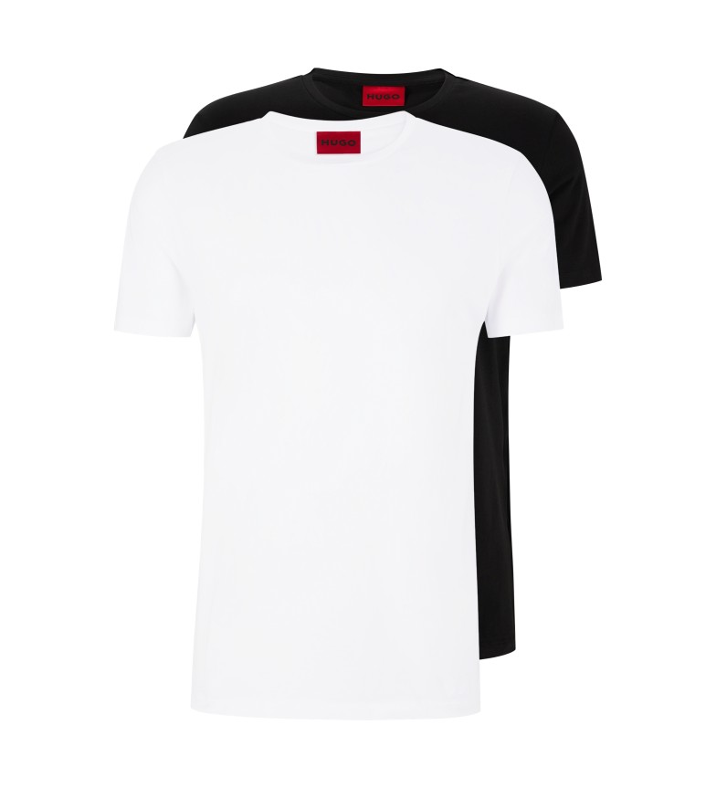 PACK 2 T-SHIRTS ROUND WHITE, BLACK 3035064