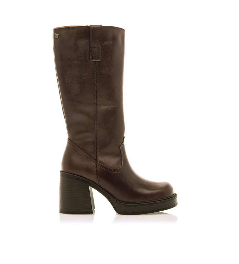 BOTTES EN CUIR NEW OASIS MARRON 3196583