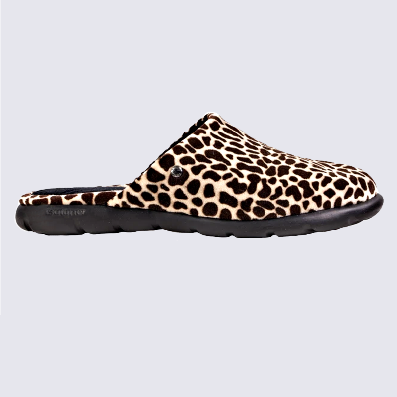 Mules Isotoner, mules confortables femme girafe