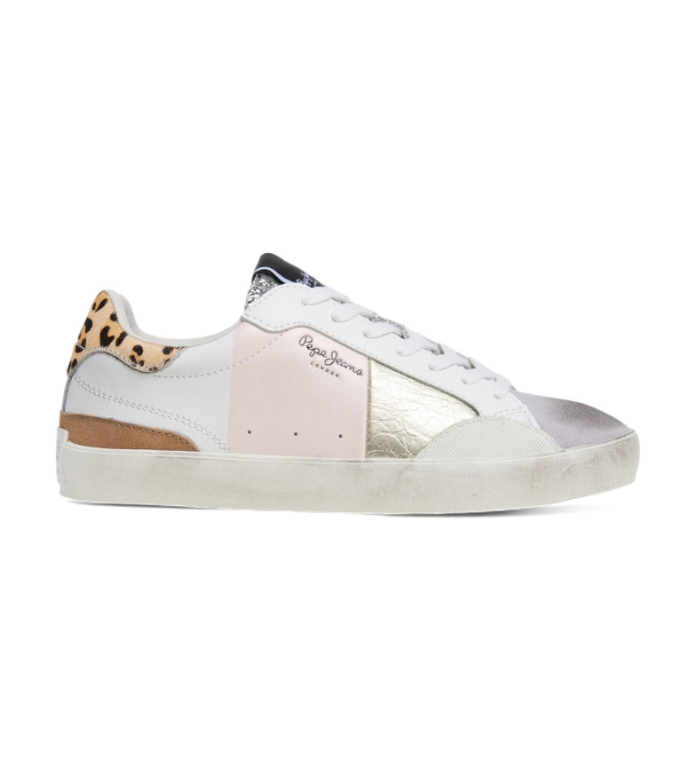 LANE SWEET LEATHER SNEAKERS WHITE, PINK 3140549