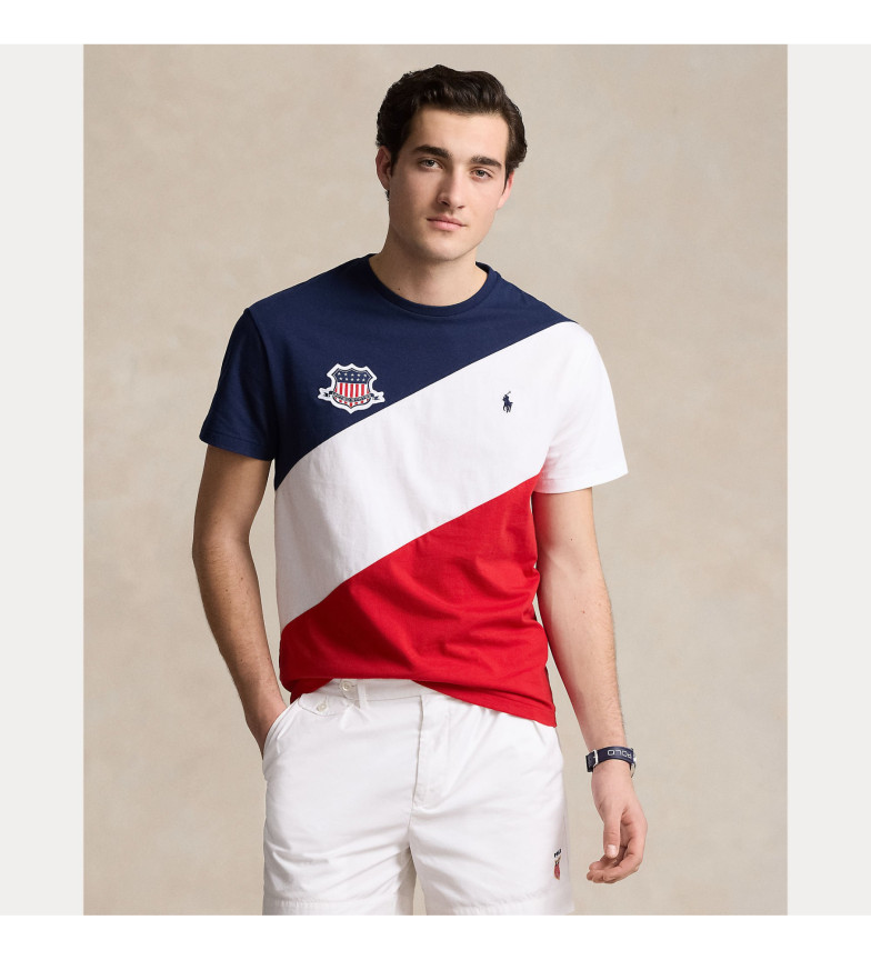 T-SHIRT USA CLASSIC FIT BLEU, BLANC, ROUGE 3135852