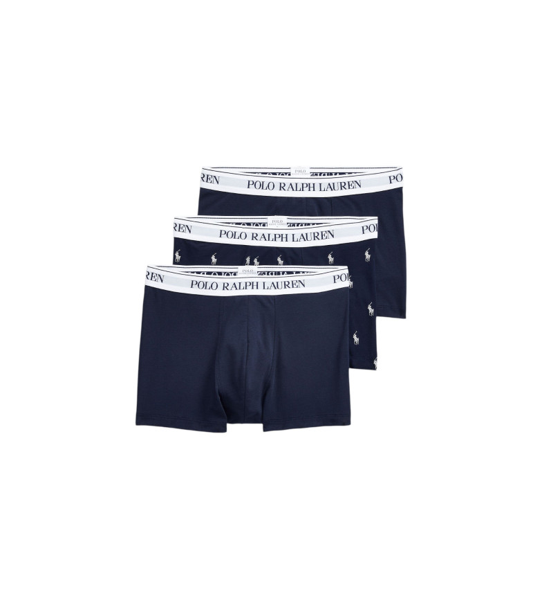 LOT DE 3 BOXERS BLEU MARINE 3210387