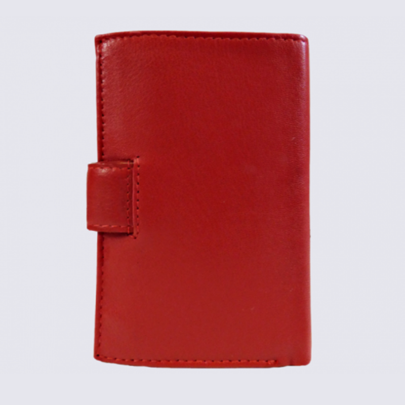 Porte Feuille Clara Campbell, porte feuille tendance femme en cuir rouge