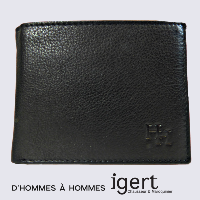 Porte Feuille d’Hommes à Hommes, porte feuille pratique homme cuir noir