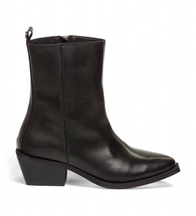 BOTTINES EN CUIR XYLENA NOIR 3139599