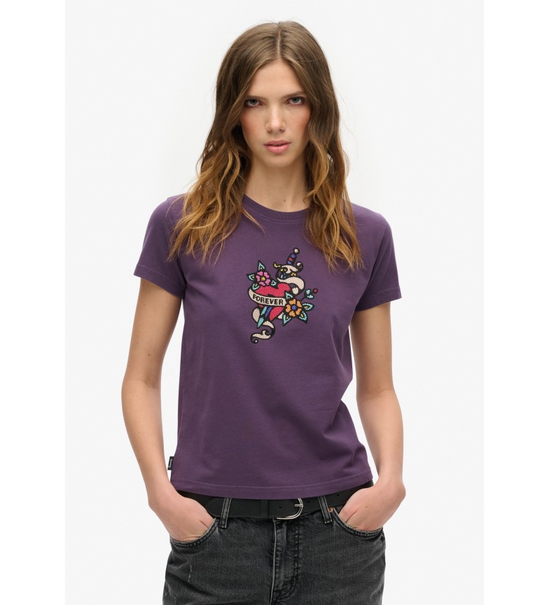 TATOUAGE T-SHIRT LILAS 3188851