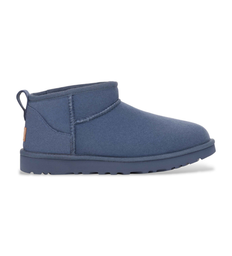 CLASSIC ULTRA MINI BOTTES EN CUIR BLEU MARINE 3207115